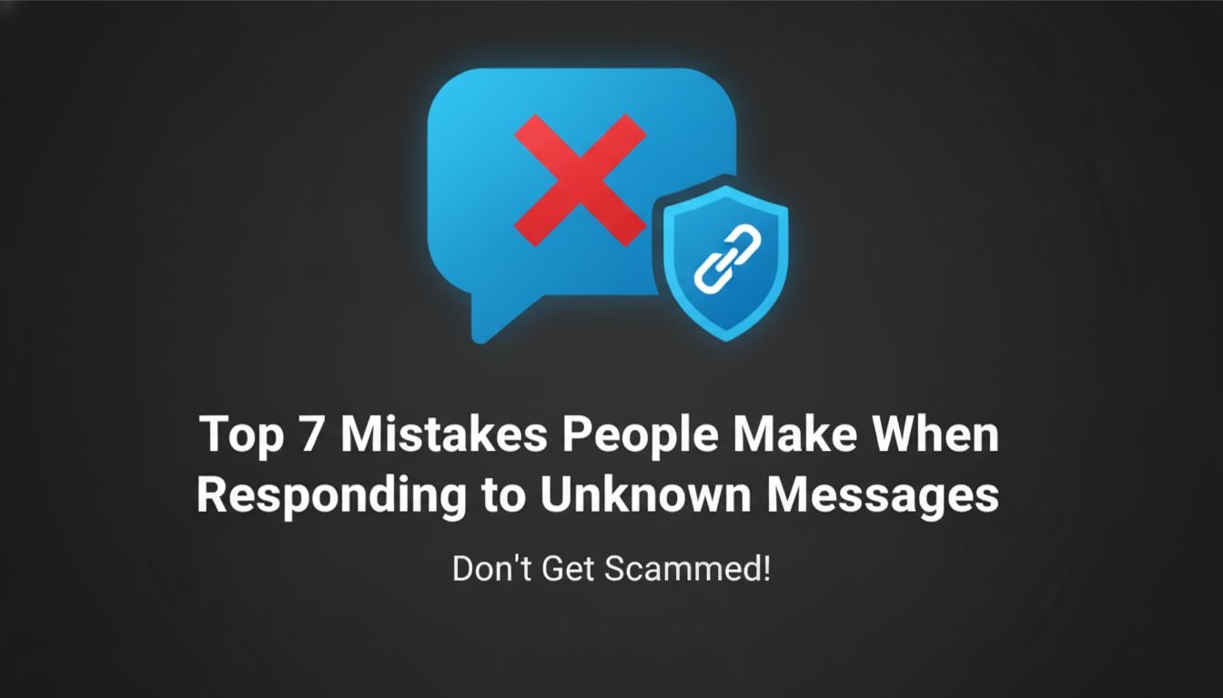 Top 7 Mistakes People Make When Responding to Unknown Messages