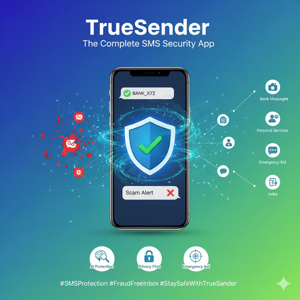 TrueSender - The Complete SMS Security App for Fraud & Spam Protection